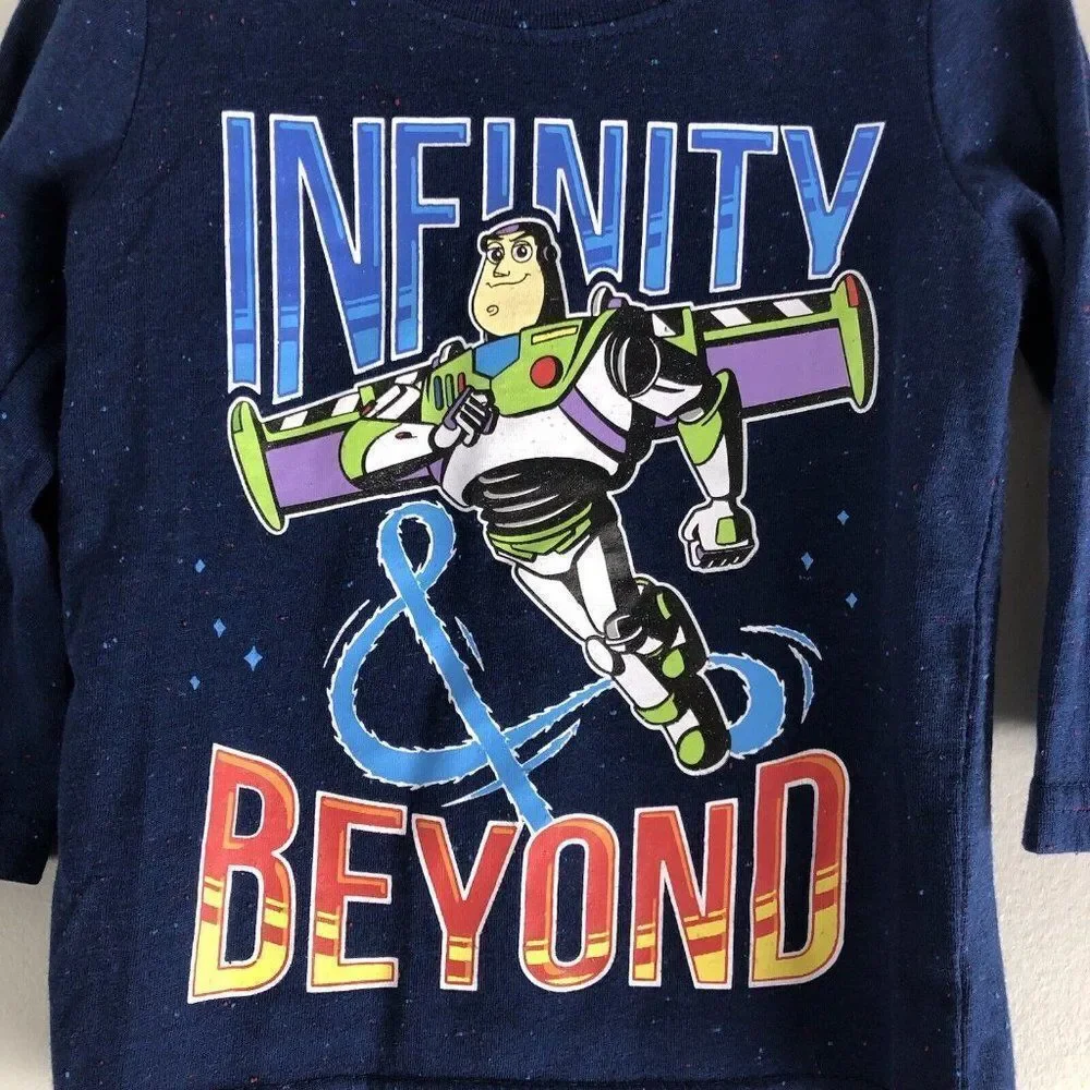 Disney Pixar Size 18 Months Buzz Lightyear Long Sleeve Shirt Infinity And Beyond